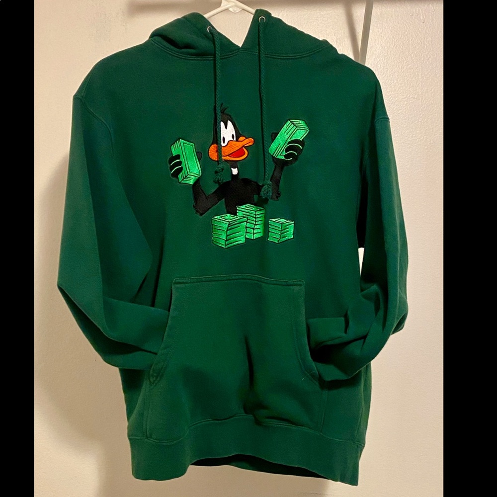 Daffy Duck Green Money Hoodie